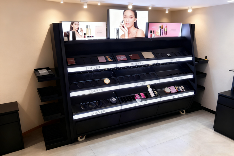 floor cosmetic display stand floor cosmetic display stand